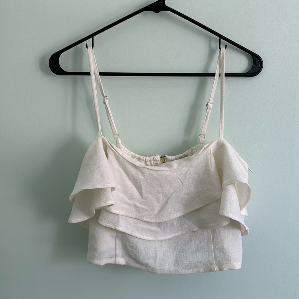 Frilled crop top